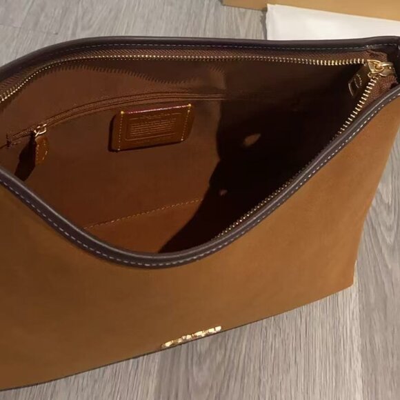 Coach Vintage Brown Mini Suede Bag, Size 31*23.5*10.5 cm - Picture 8 of 9